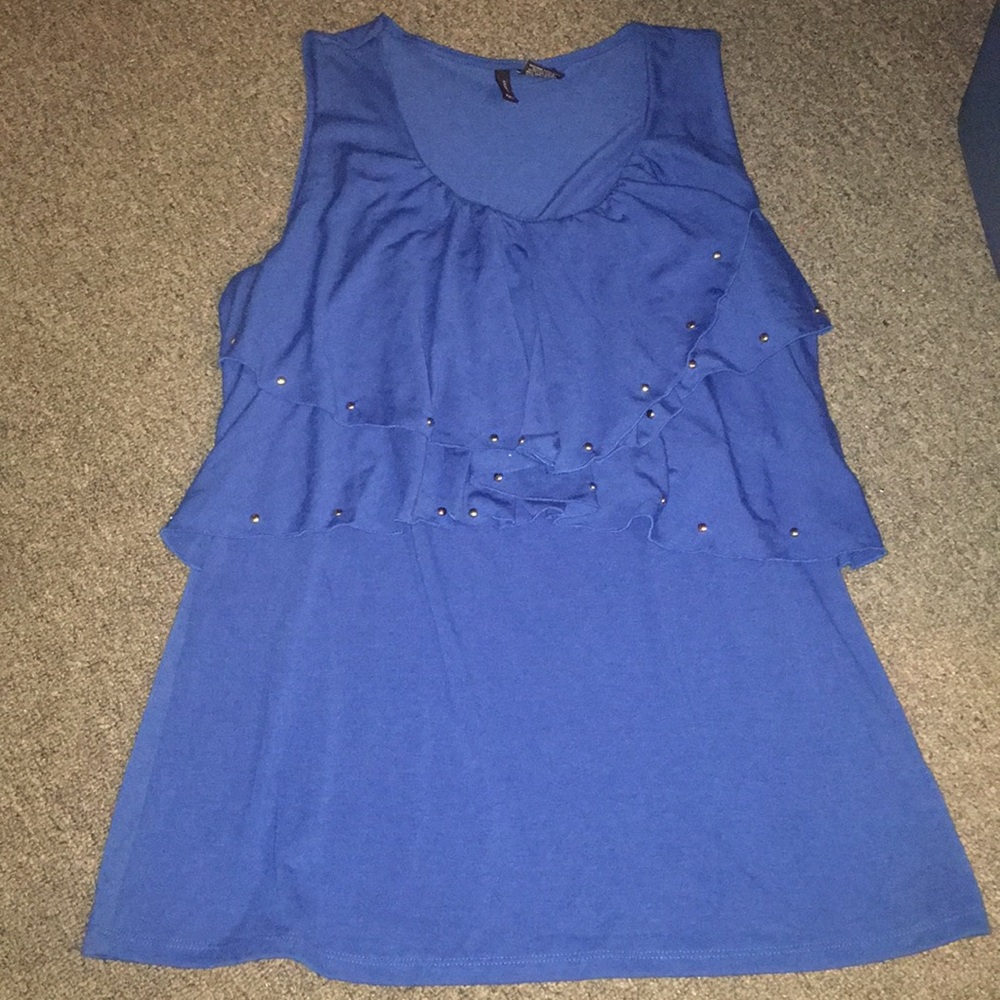 New Directions Royal Blue Blouse